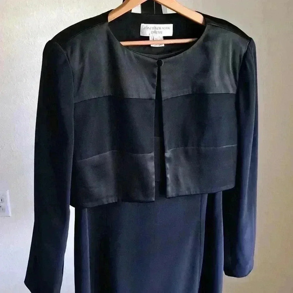 Dress TWO PIECE COLOR BLOCK IN BLACK JONES NEW YORK - Picture 4 of 10